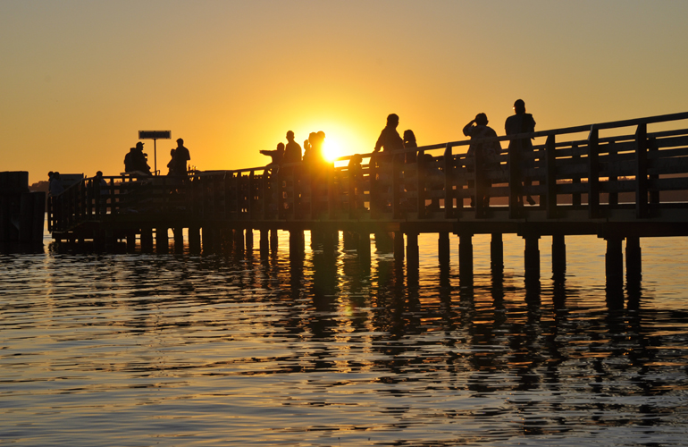 Ammersee, Steg, Sonnenuntergang, sunset, sundowner, Abendstimmung